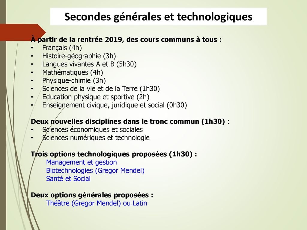 Lycée Gregor Mendel Lycée Teilhard de Chardin ppt télécharger